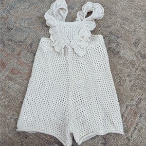Zara Ivory Knit Kids Romper
